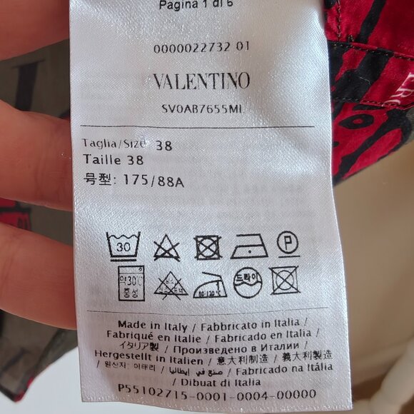 Valentino x Undercover UFO Print Cotton Button Up Shirt 38 - Picture 8 of 12
